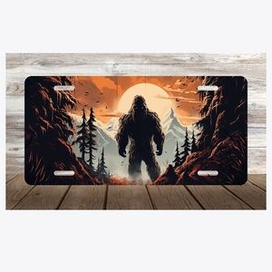 BigFoot Squatch Car ALUMINUM License Plate Auto Tag 6" x 12"